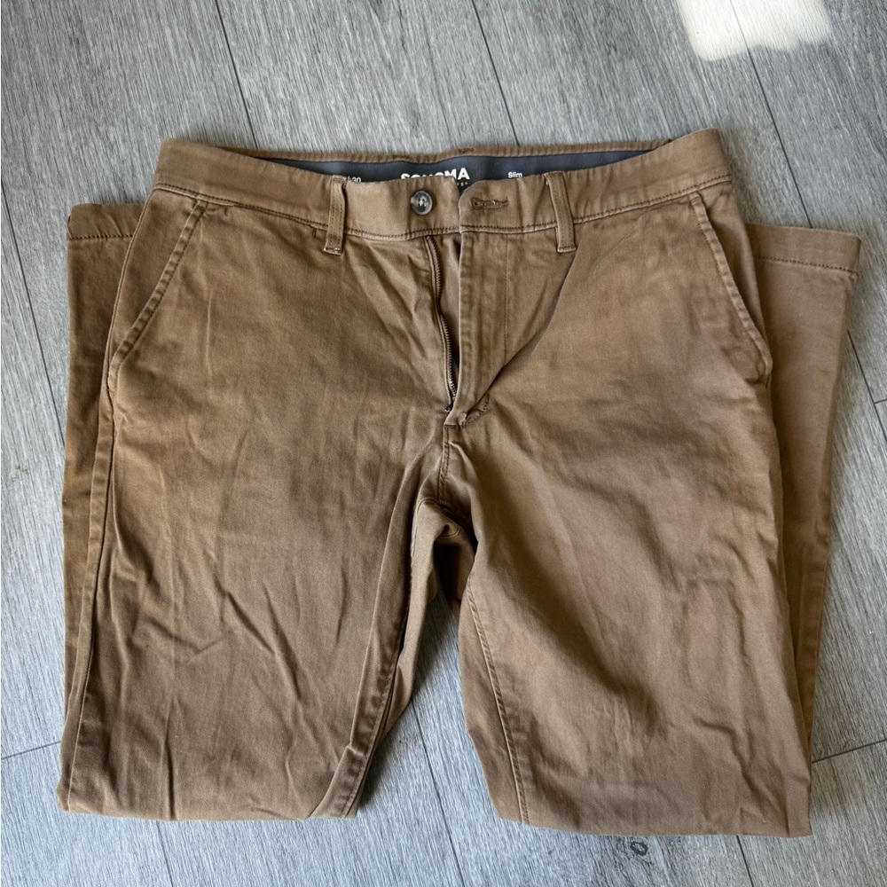 Sonoma Men's Tan Chino Pants